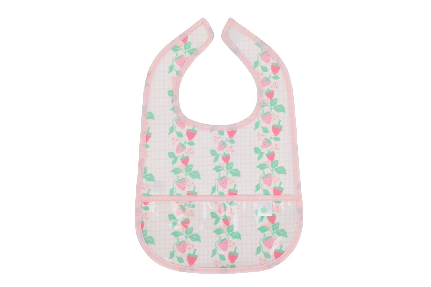 The Wipe It Bib in Strawberries