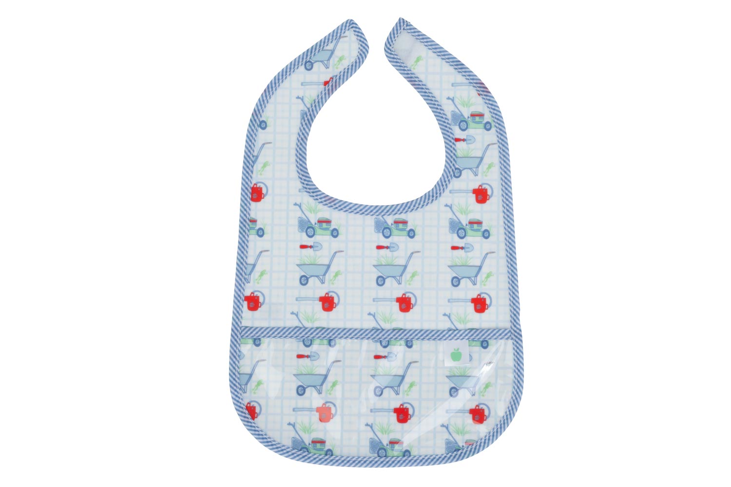 The Wipe It Bib in Lawn