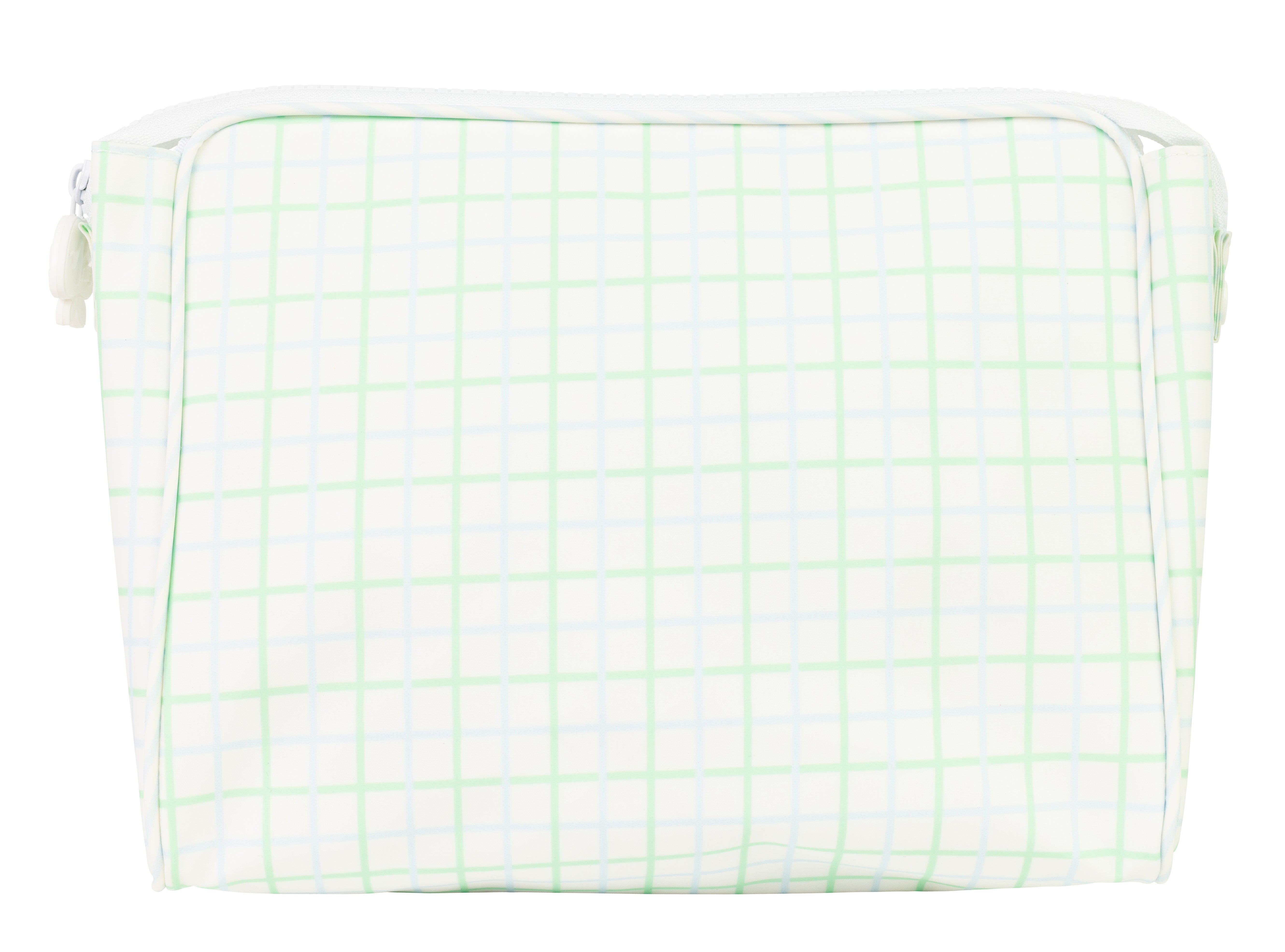 The Go Bag in Blue/Green Windowpane