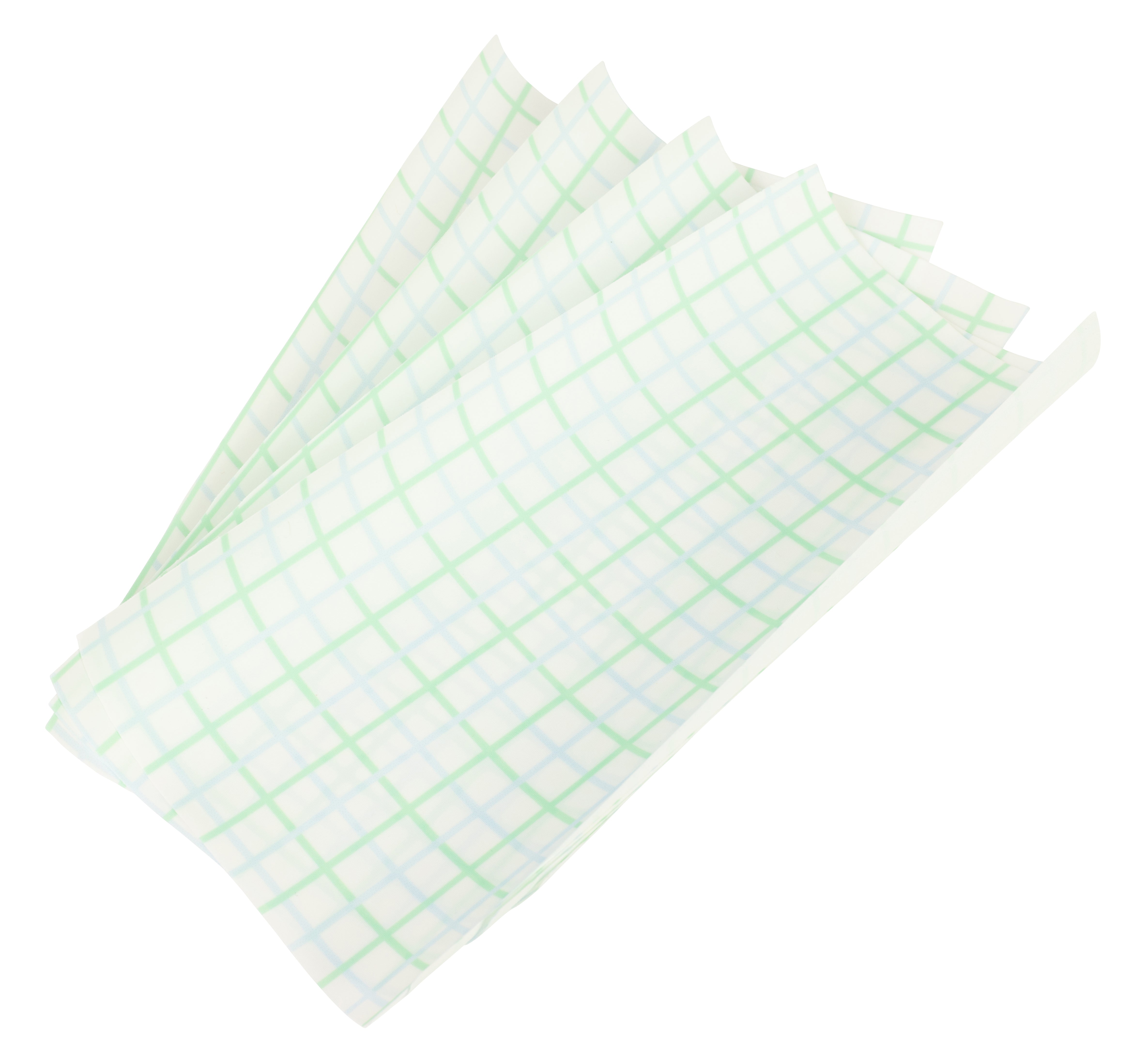Applique Sheets in Blue/Green Windowpane