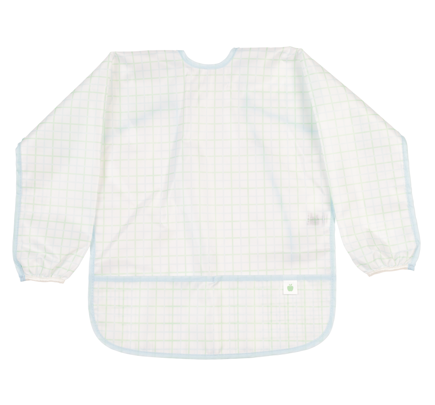 The Cover Everything Bib in Blue/Green Windowpane