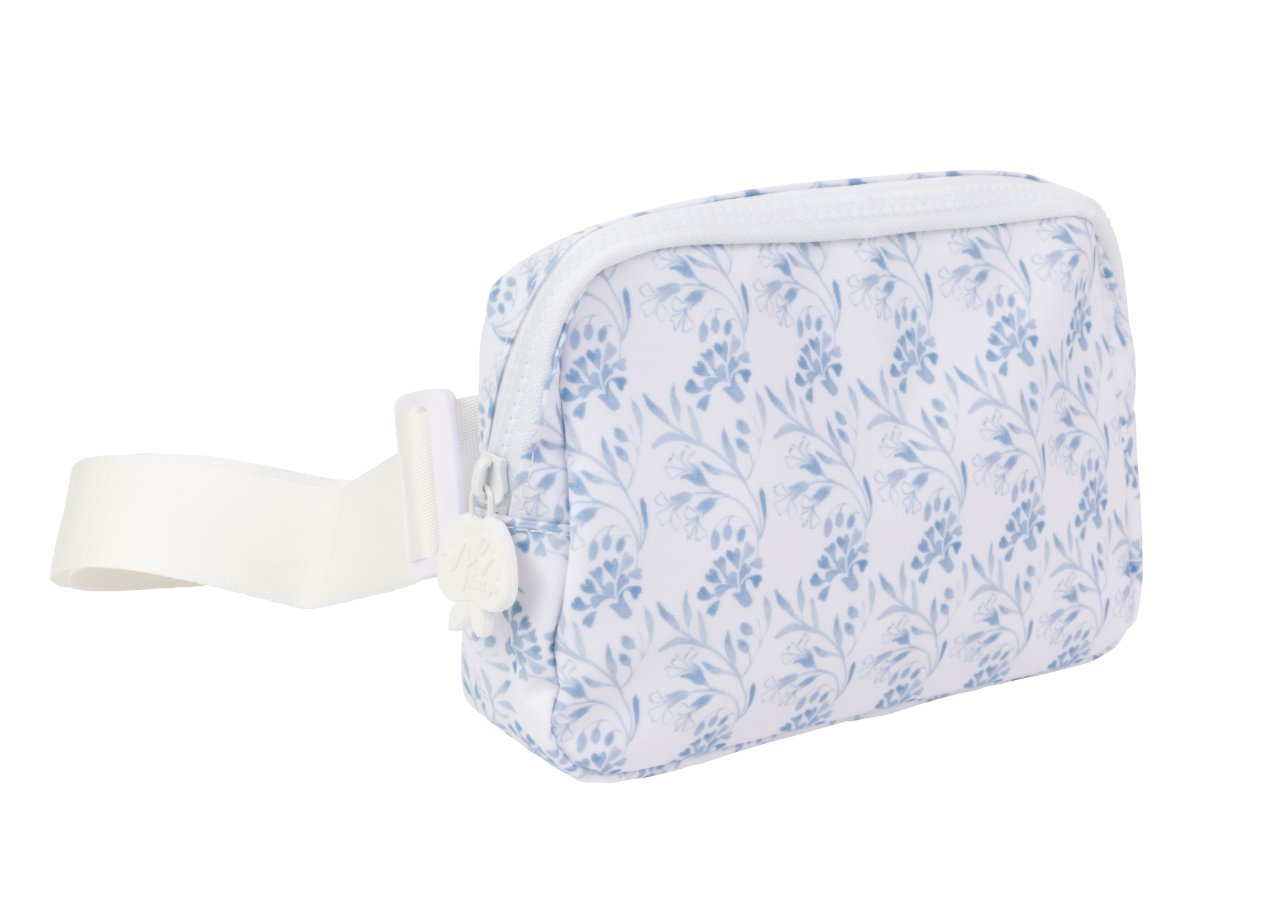 The Crossover Belt Bag in Navy Floral