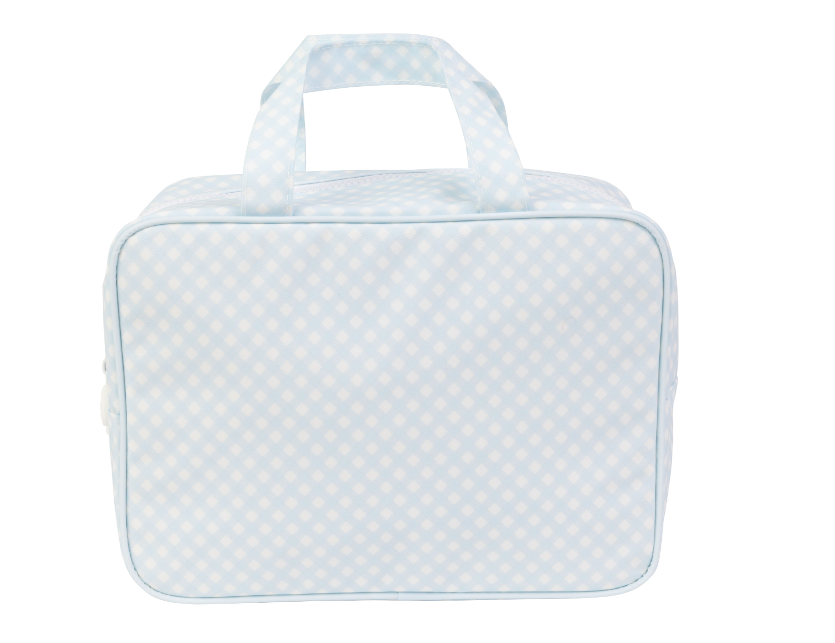 The Take It Tote in Blue Gingham