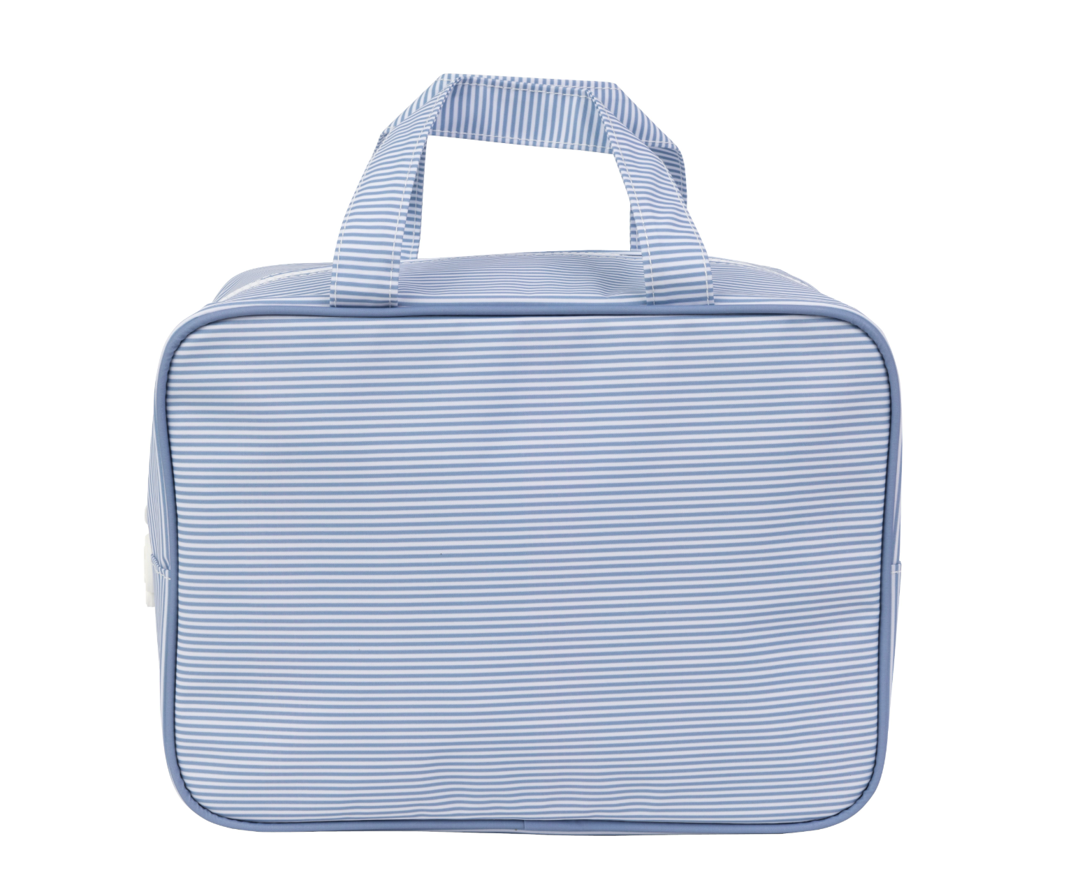 The Take It Tote in Navy Mini Stripe