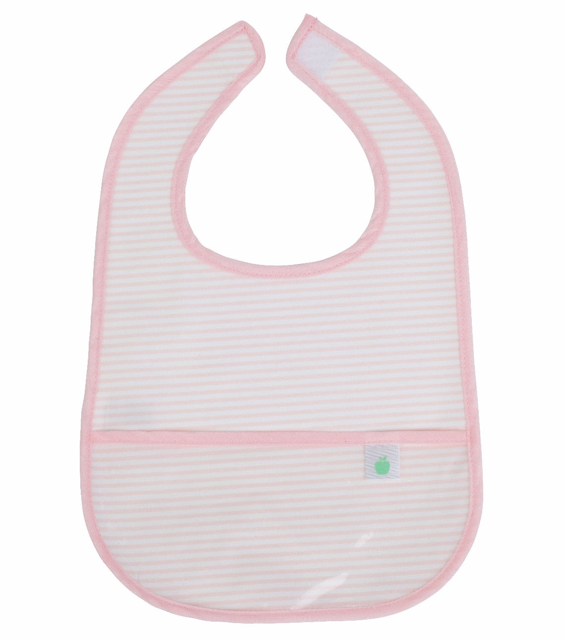 The Wipe It Bib in Pink Stripe