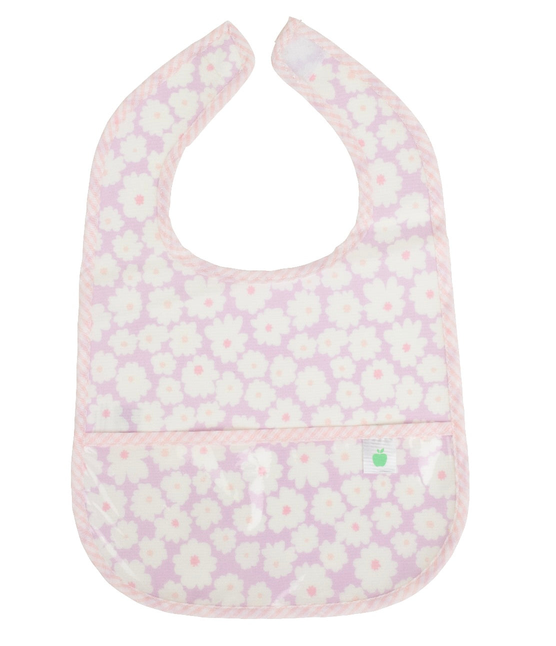 The Wipe It Bib in Lavender Daisies