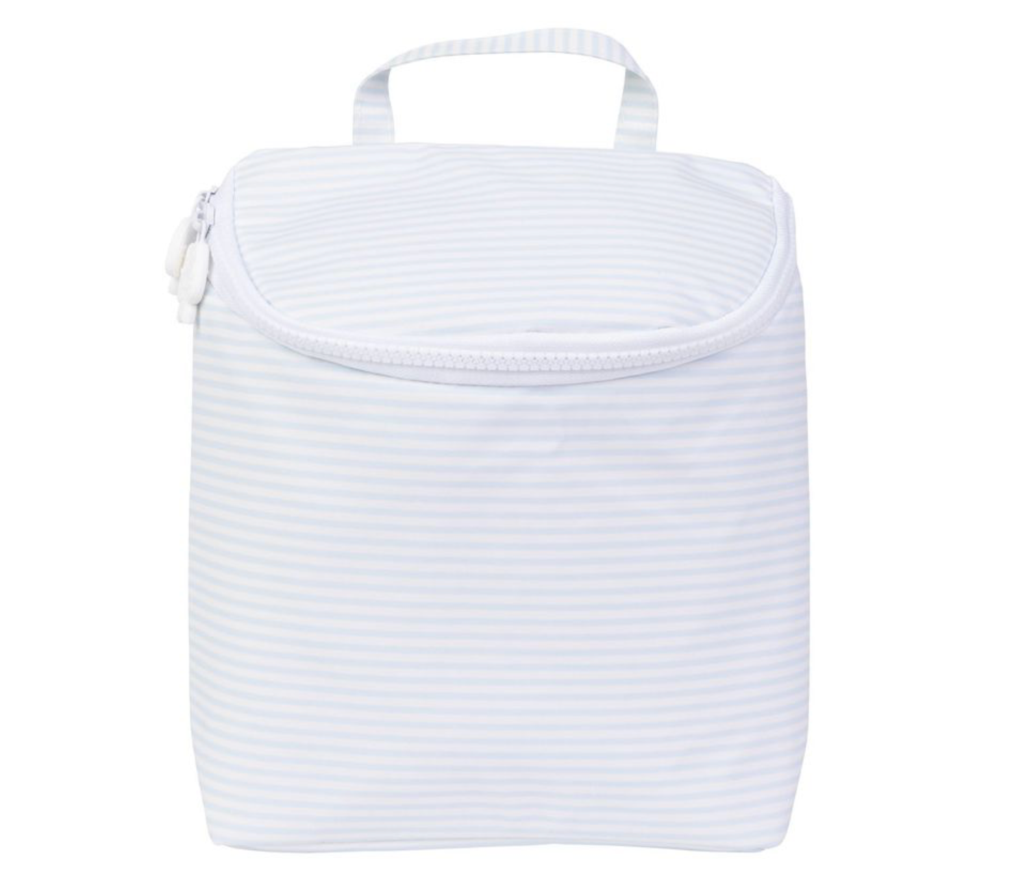 The Bottle Bag in Light Blue Stripe