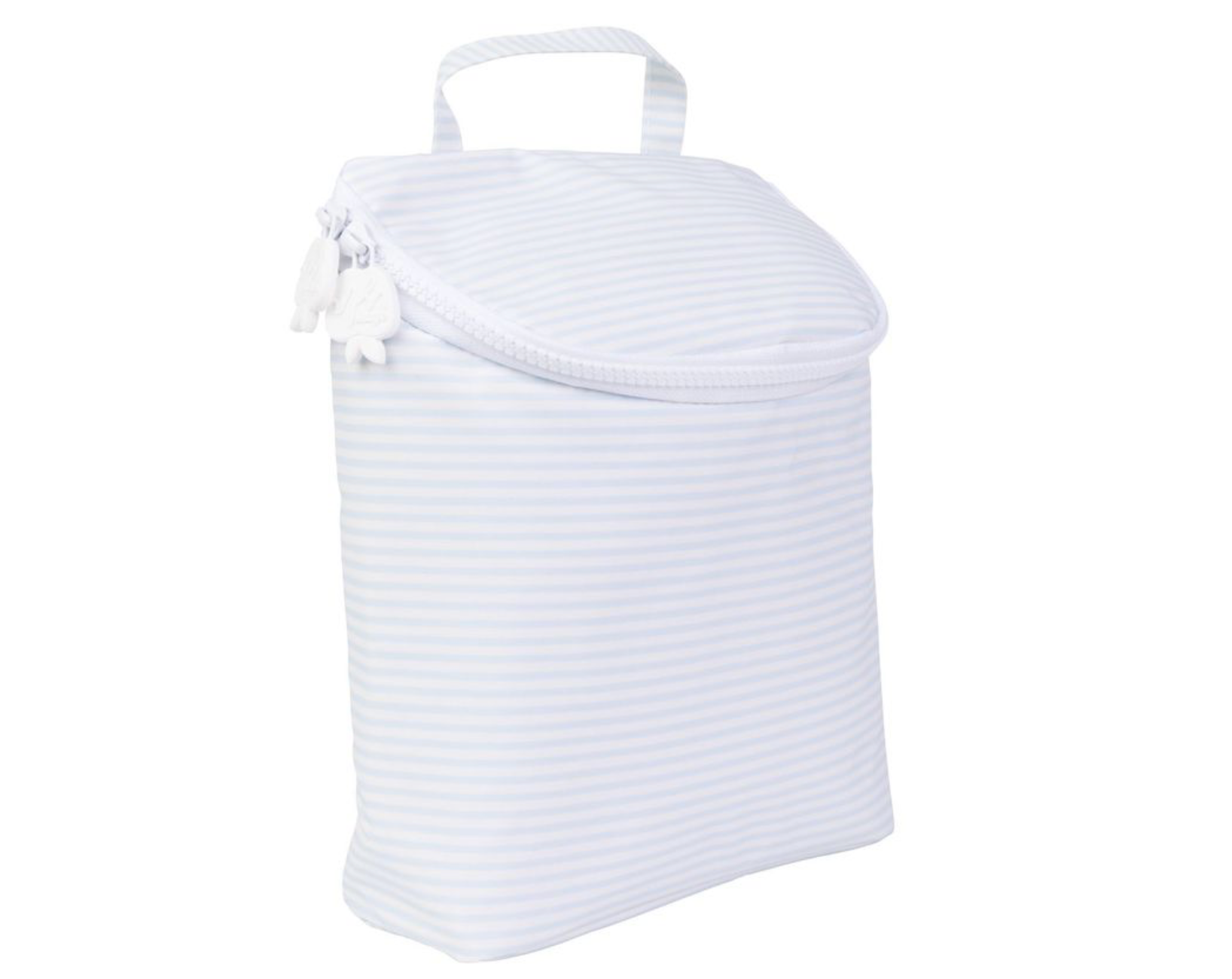 The Bottle Bag in Light Blue Stripe