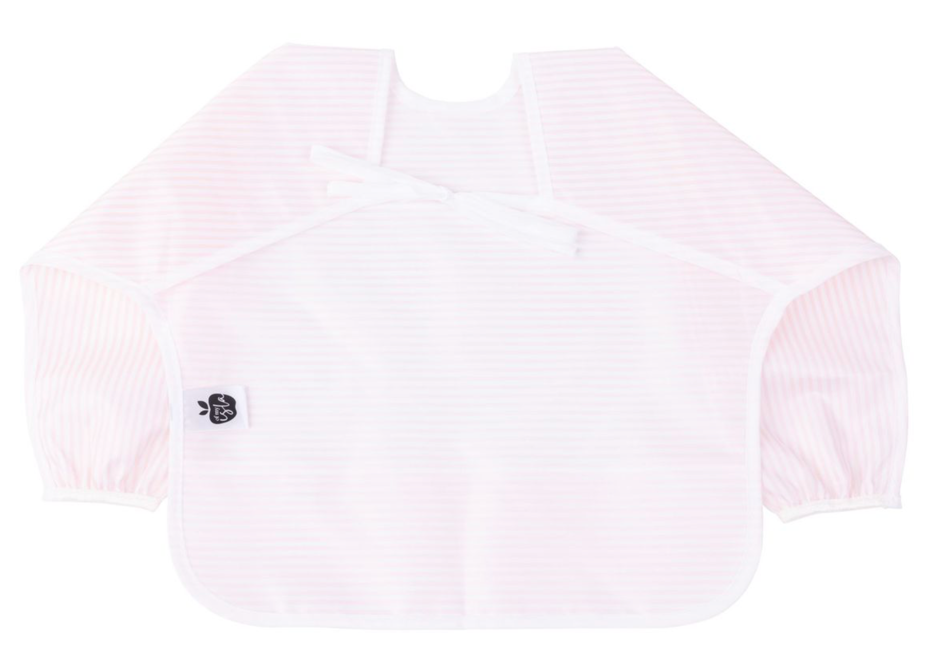 The Cover Everything Bib in Pink Stripe