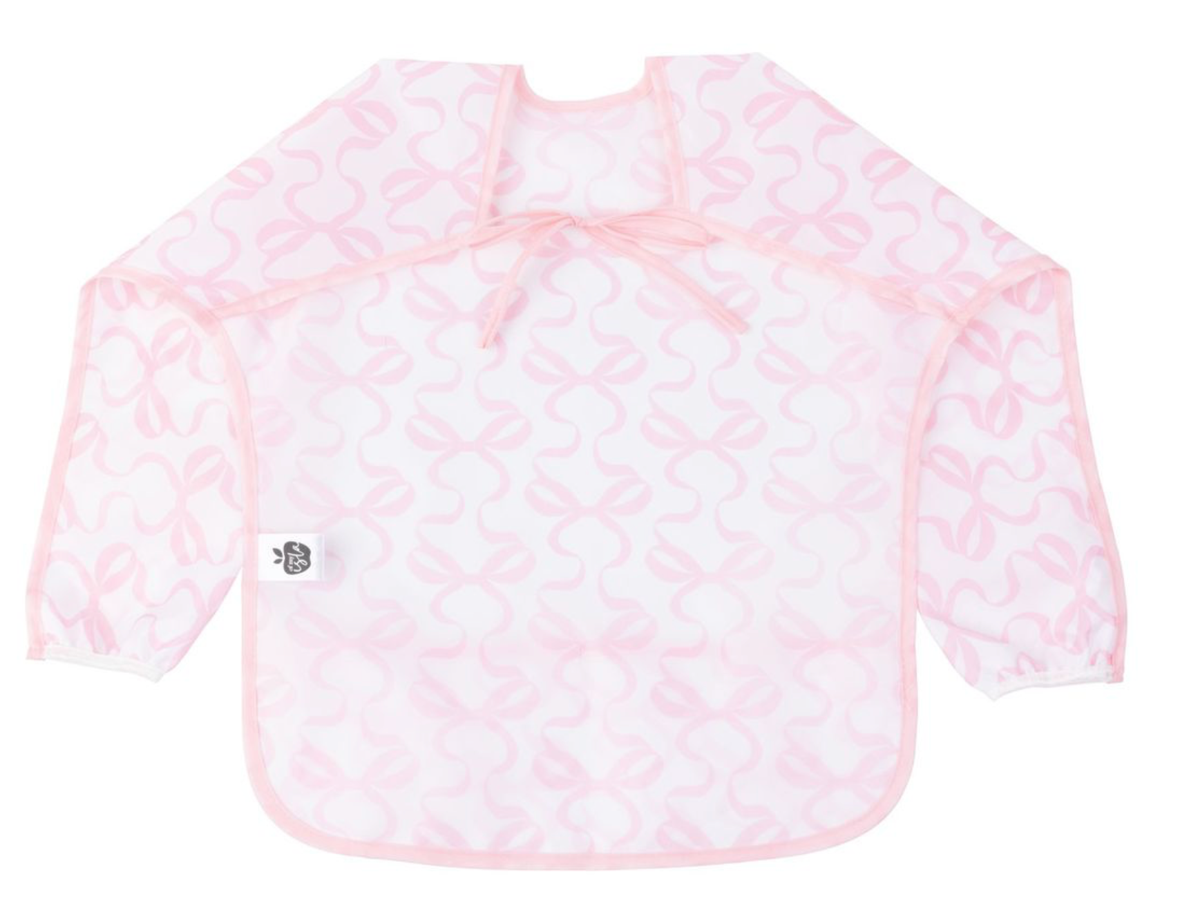 The Cover Everything Bib in Bows on White