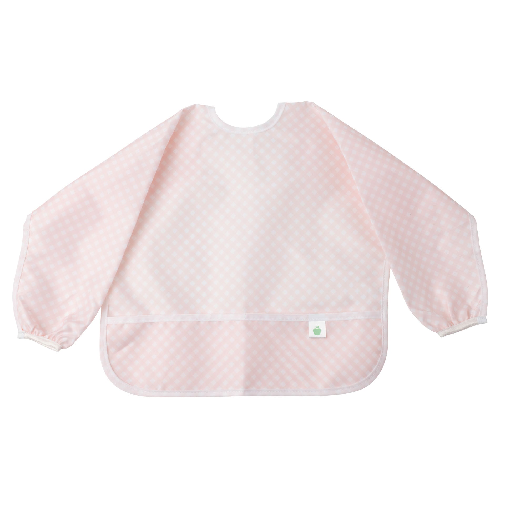 The Cover Everything Bib in Pink Gingham