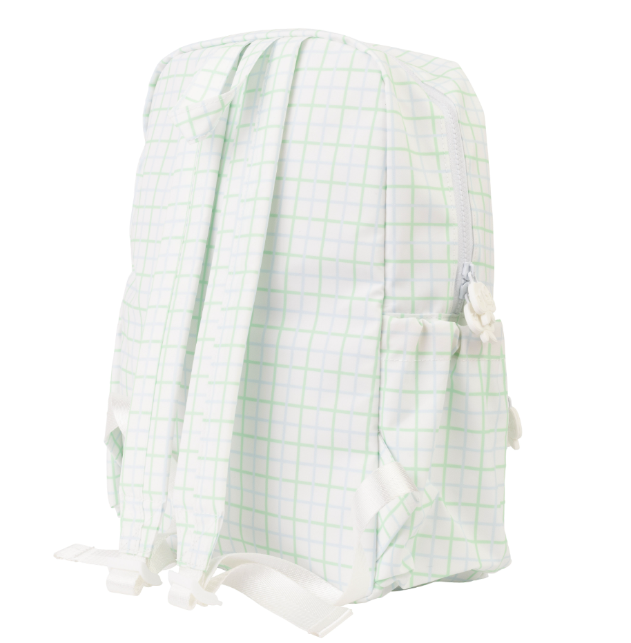 The Backpack in Blue/Green Windowpane