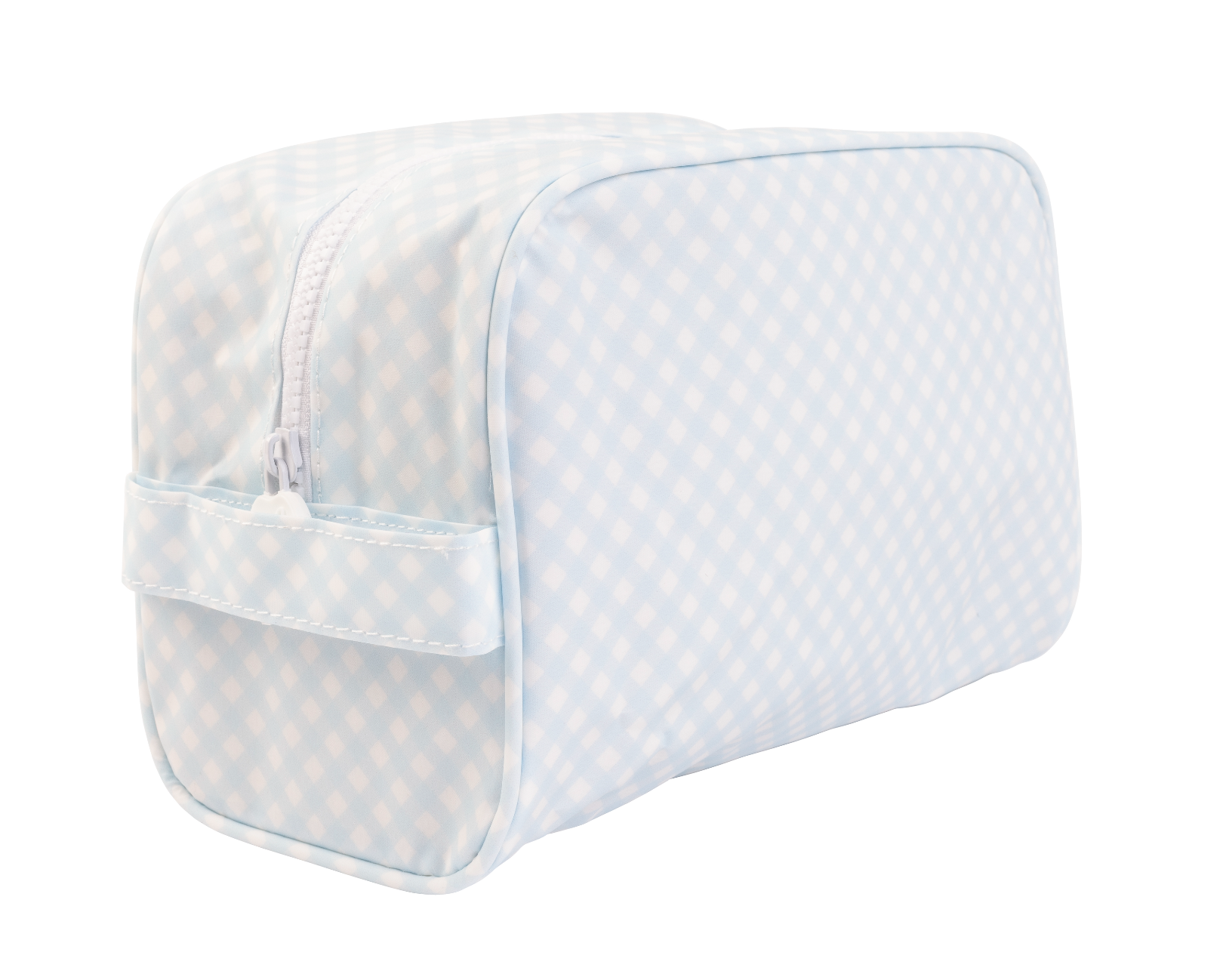The Dopp Kit in Blue Gingham