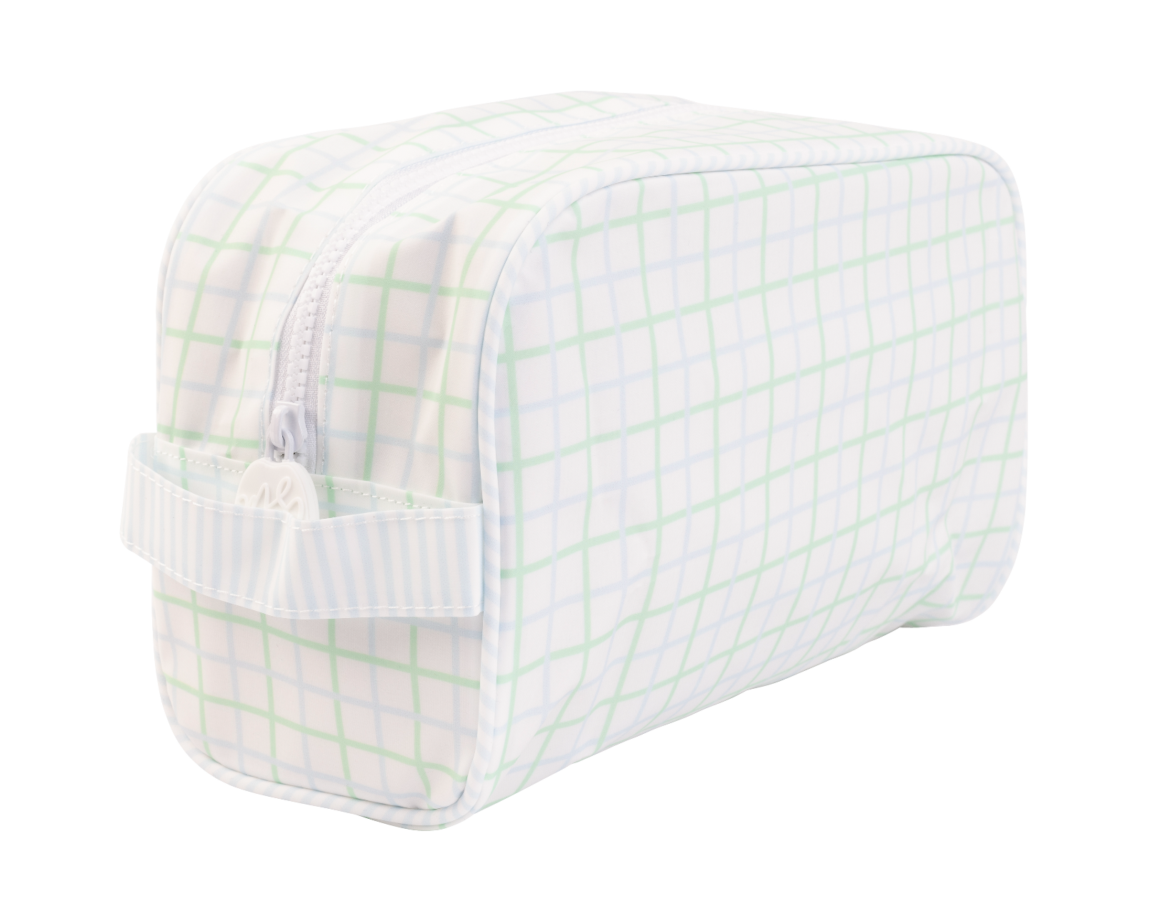 The Dopp Kit in Blue/Green Windowpane